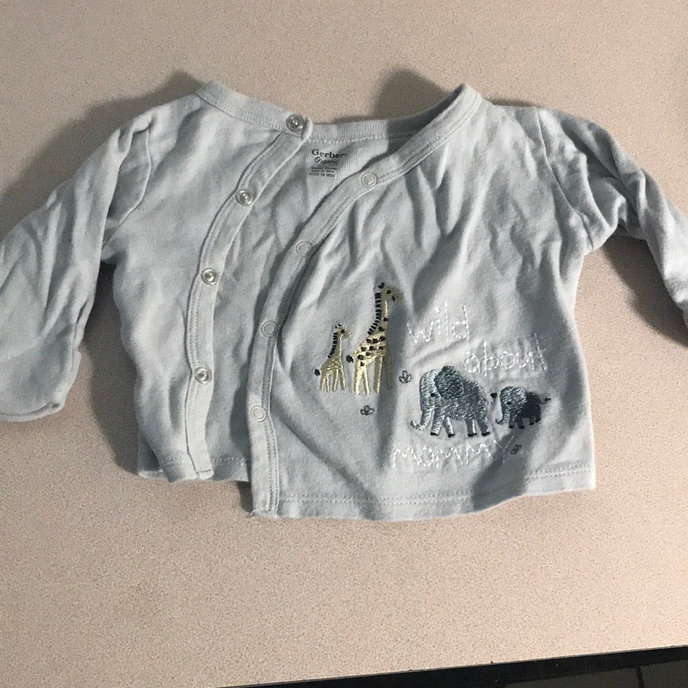 Gerber organic pajama top